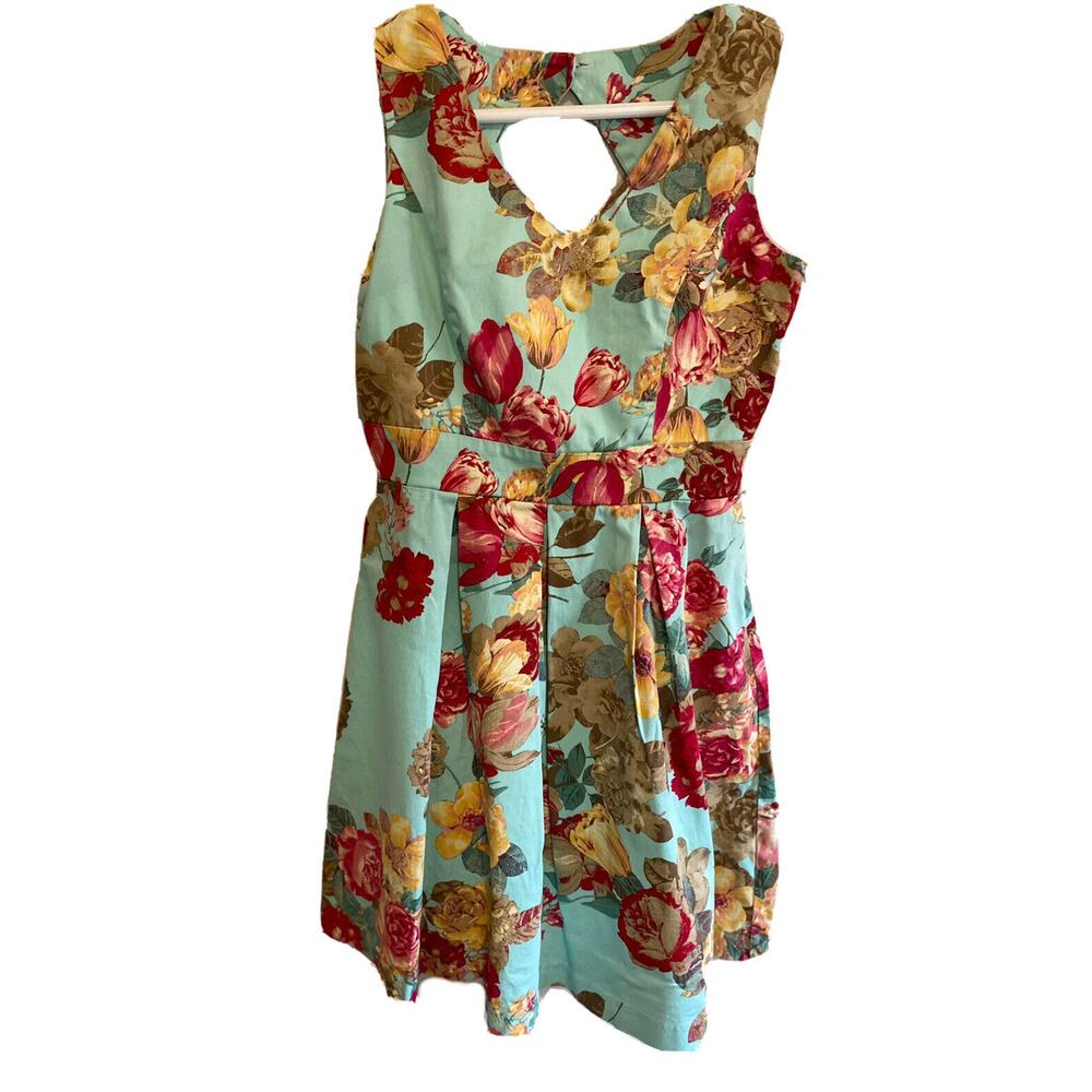 Tiana B Floral Print Women's Spring & Summer Dress Size Medium 8 Fit And Flair